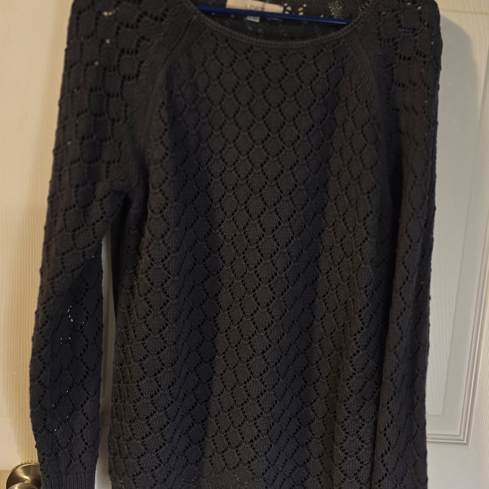 LOFT Black Knit Sweater